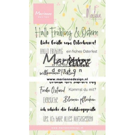 MARIANNE DESIGN CLEAR STAMPS Hallo Frühling & Ostern