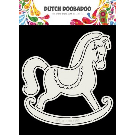 Dutch Doobadoo Card Art Rocking Horse A5