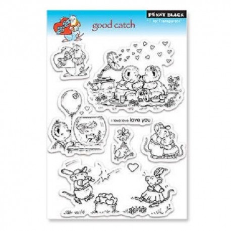 PENNY BLACK Clear Stamps - GOOD CATCH