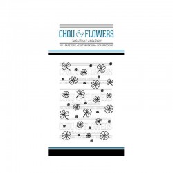 CHOU & FLOWERS TAMPONS CLEAR FOND TREFLES