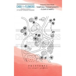 CHOU & FLOWERS TAMPONS CLEAR PRINTEMPS