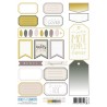CHOU & FLOWERS PACK DE 2 PLANCHES ETIQUETTES PETIT COTE JARDIN