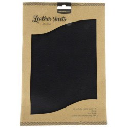 STUDIO LIGHT FAKE LEATHER SHEETS 2x A4 BLACK NO.4