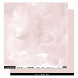 FLORILEGES DESIGN Papier uni ROSE LOTUS, 30,5 x 30,5 cm