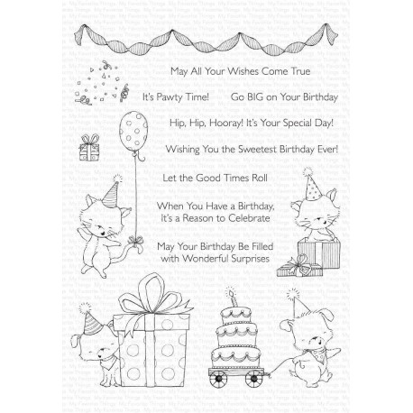 MFT SY PAWTY TIME CLEAR STAMPS