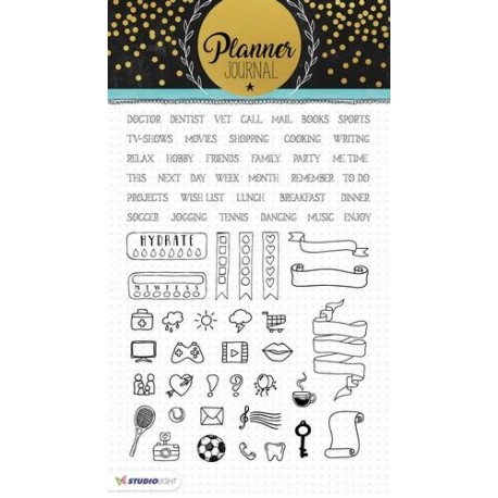 STUDIO LIGHT CLEAR STAMPS PLANNER JOURNAL 04