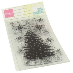 MARIANNE DESIGN CLEAR STAMPS ART CHRISTMAS TREE