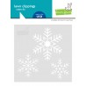 LAWN FAWN SNOWFLAKE TRIO STENCIL