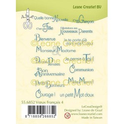 LEANE CREATIEF - LE CREA - CLEAR STAMPS VOEUX FRANCAIS 4