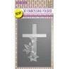 NELLIES CHOICE 3D EMBOSSING FOLDER CROSS WITH LILIES