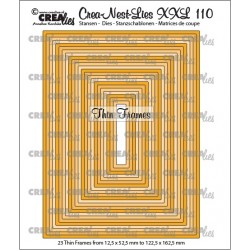 Crea-Nest-Lies XXL dies no. 110, Thin frames, rectangles (23x)