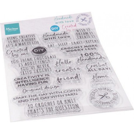 MARIANNE DESIGN CLEAR STAMPS CRAFTING SENTIMENTS