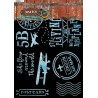 Studio Light Mask Stencil A4 Just Lou AVIATION Col. nr.11
