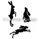 Lavinia Stamps WHIMSICAL HARES