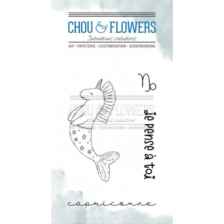 CHOU & FLOWERS TAMPONS CLEAR DOUDOU CAPRICORNE DANS LA LUNE