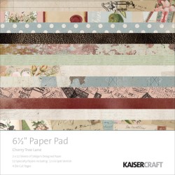 KAISERCRAFT CHERRY TREELANE PAPER PAD 15X15CM