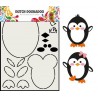 Dutch Doobadoo Card Art Built up PENGUIN A5