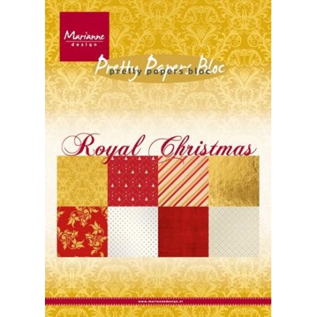 MARIANNE D PAPER PAD ROYAL CHRISTMAS, 15x21 cm