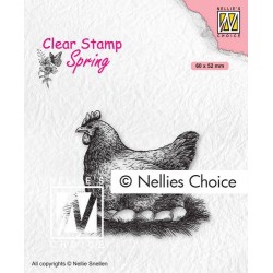 Nellies Choice Clearstamp - Mother Hen