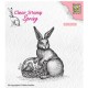 Nellies Choice Clearstamp - Easter Hen with Basket