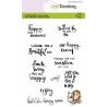 CRAFTEMOTIONS Clear Stamps Spring Quotes