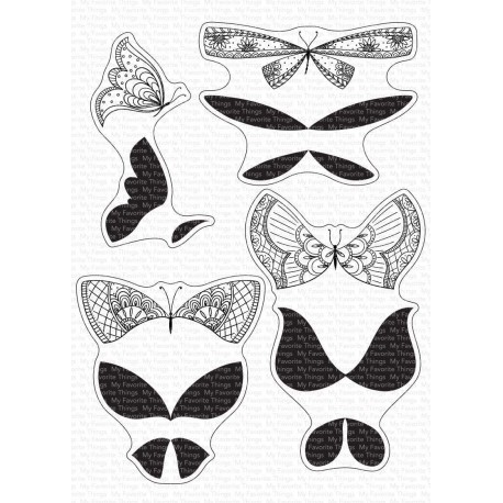 MFT MORE BRILLIANT BUTTERFLIES CLEAR STAMPS