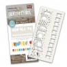 POLKADOODLES SLIMLINE STENCIL BIRTHDAY BALLOON