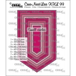 Crealies Crea-nest-dies XXL no. 99 BANNER with small circles