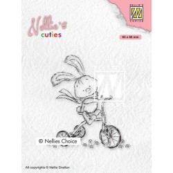 Nellies Choice Clearstamp - CUTIES Javi with full speed
