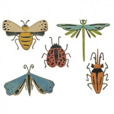 SIZZIX THINLITS FUNKY INSECTS