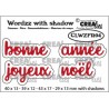 Crealies WORDZZ JOYEUX NOEL with shadow