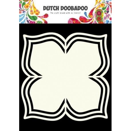 DUTCH DOOBADOO CARD ART FRAMES FLOWER AND 4 LEAVES