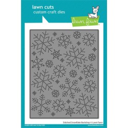 LAWN FAWN DIES STITCHED SNOWFLAKE BACKDROP