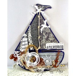 Dutch Doodaboo Dutch CARD ART SAILBOAT