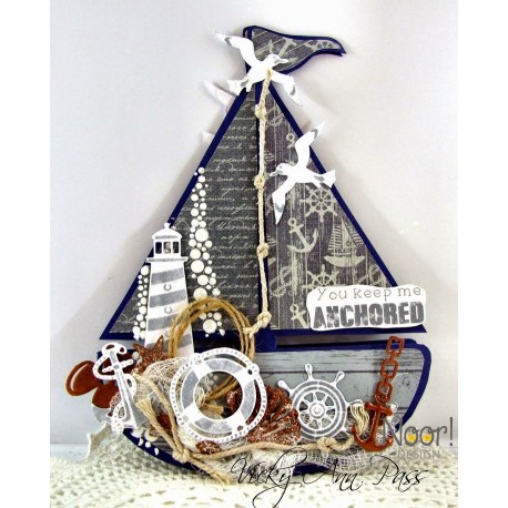 Dutch Doodaboo Dutch CARD ART SAILBOAT