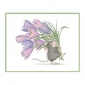 SPELLBINDERS HOUSE MOUSE CLING STAMPS